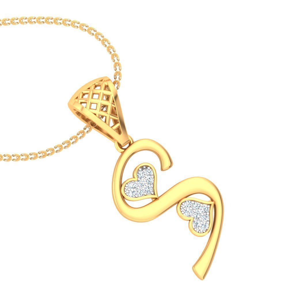 Heart Pendant Render 3dm STL OBJ FBX Details 3D print model_3