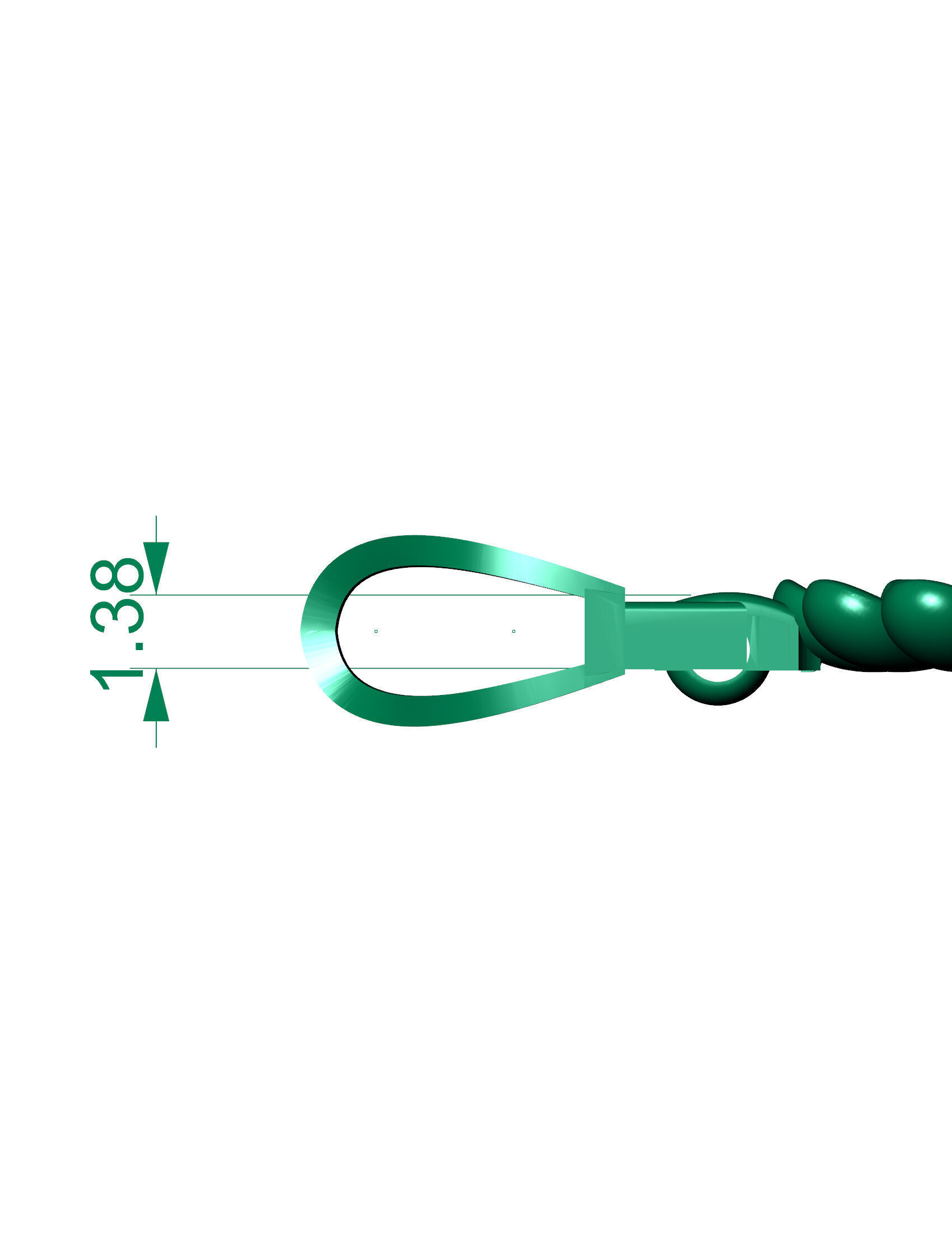 Best Sold Flower ladies 3d chain or necklace or bracelet 3d 3D print model_3