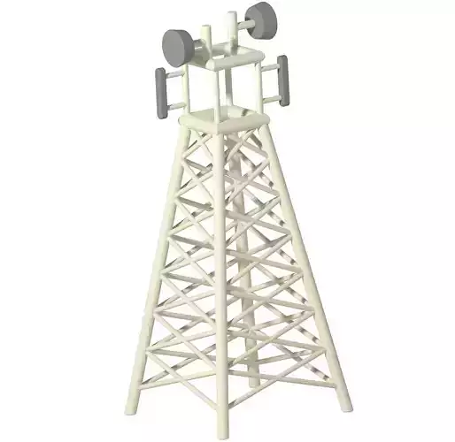 Premium Telecommunication Tower 3D print model
