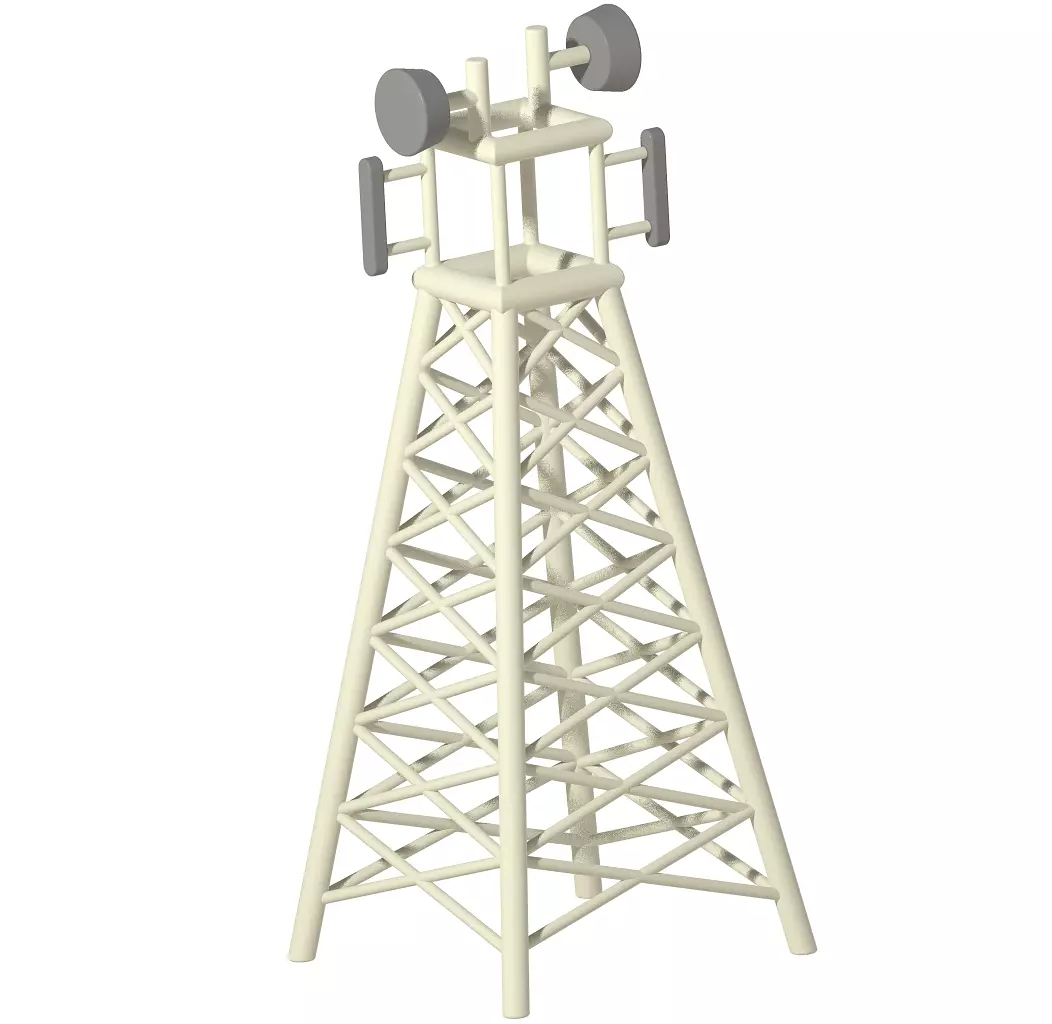 Premium Telecommunication Tower 3D print model_0