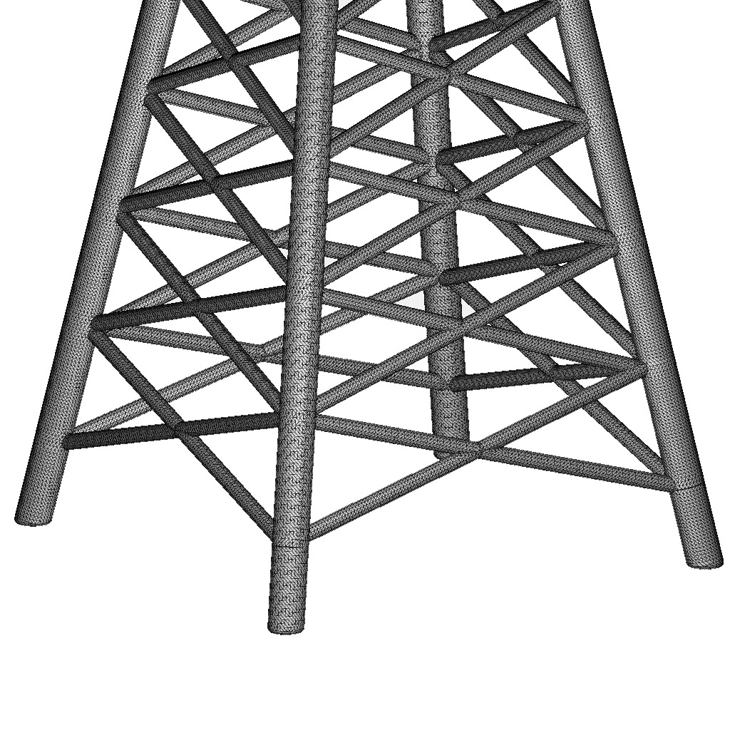 Premium Telecommunication Tower 3D print model_6