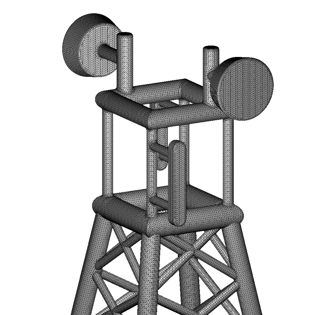 Premium Telecommunication Tower 3D print model_5