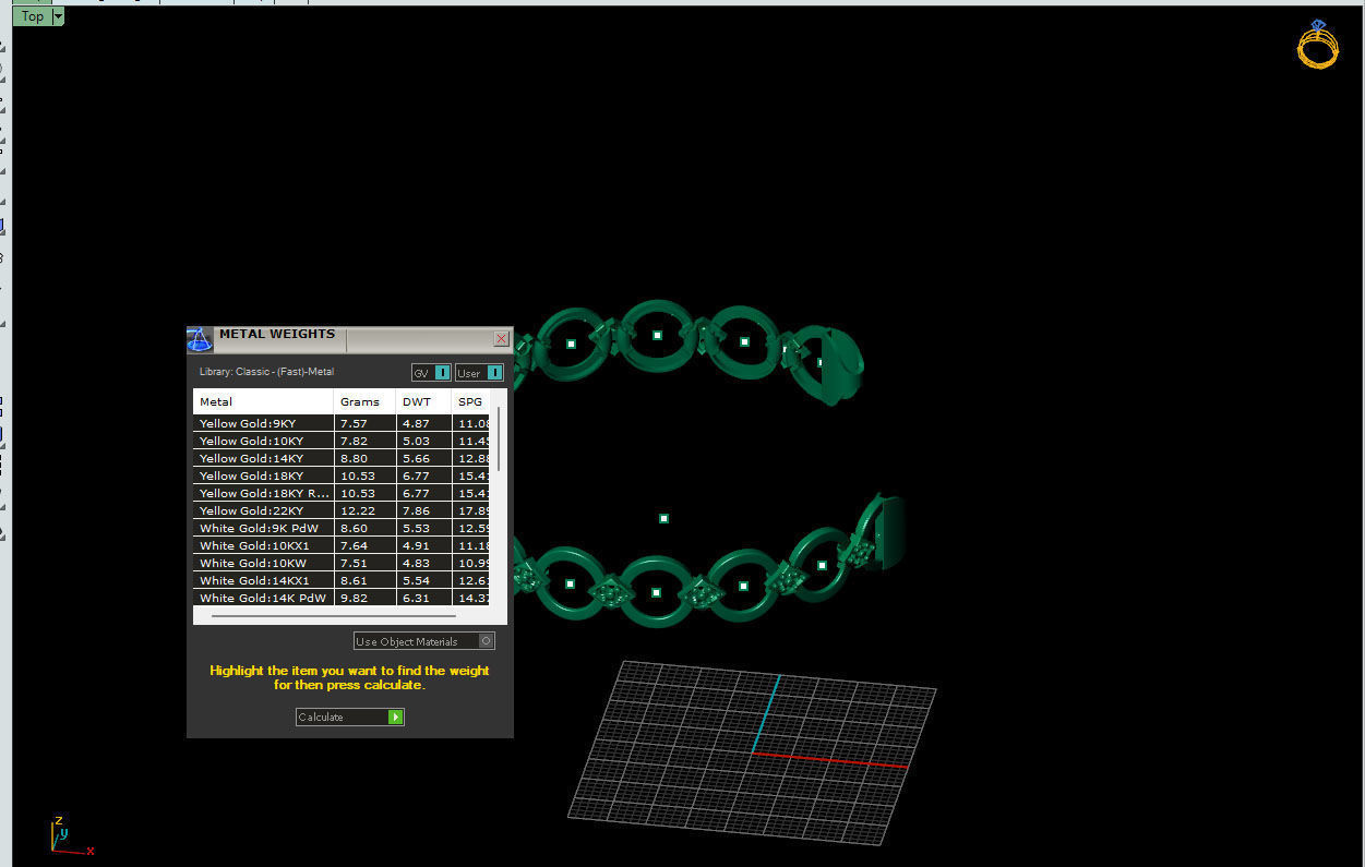 Best Western Type ladies 3d chain or necklace or bracelet 3d 3D print model_4