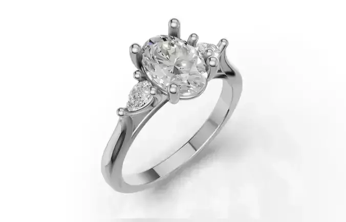 Jewelry 3D Models with render and 3dm stl - FLAW-014-FL3-217