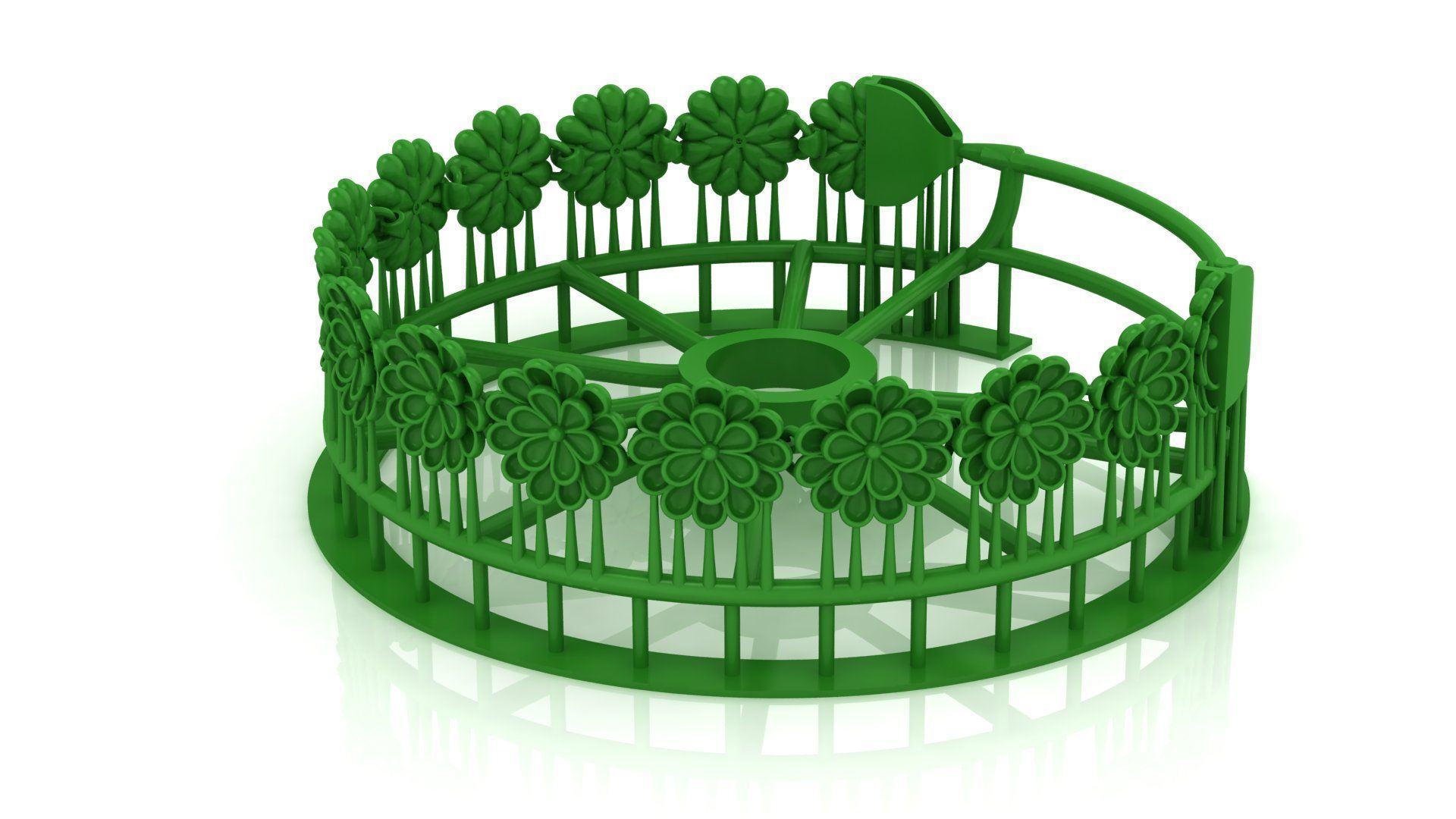 Top  Sold Flower ladies 3d chain or necklace or bracelet 3D print model_2