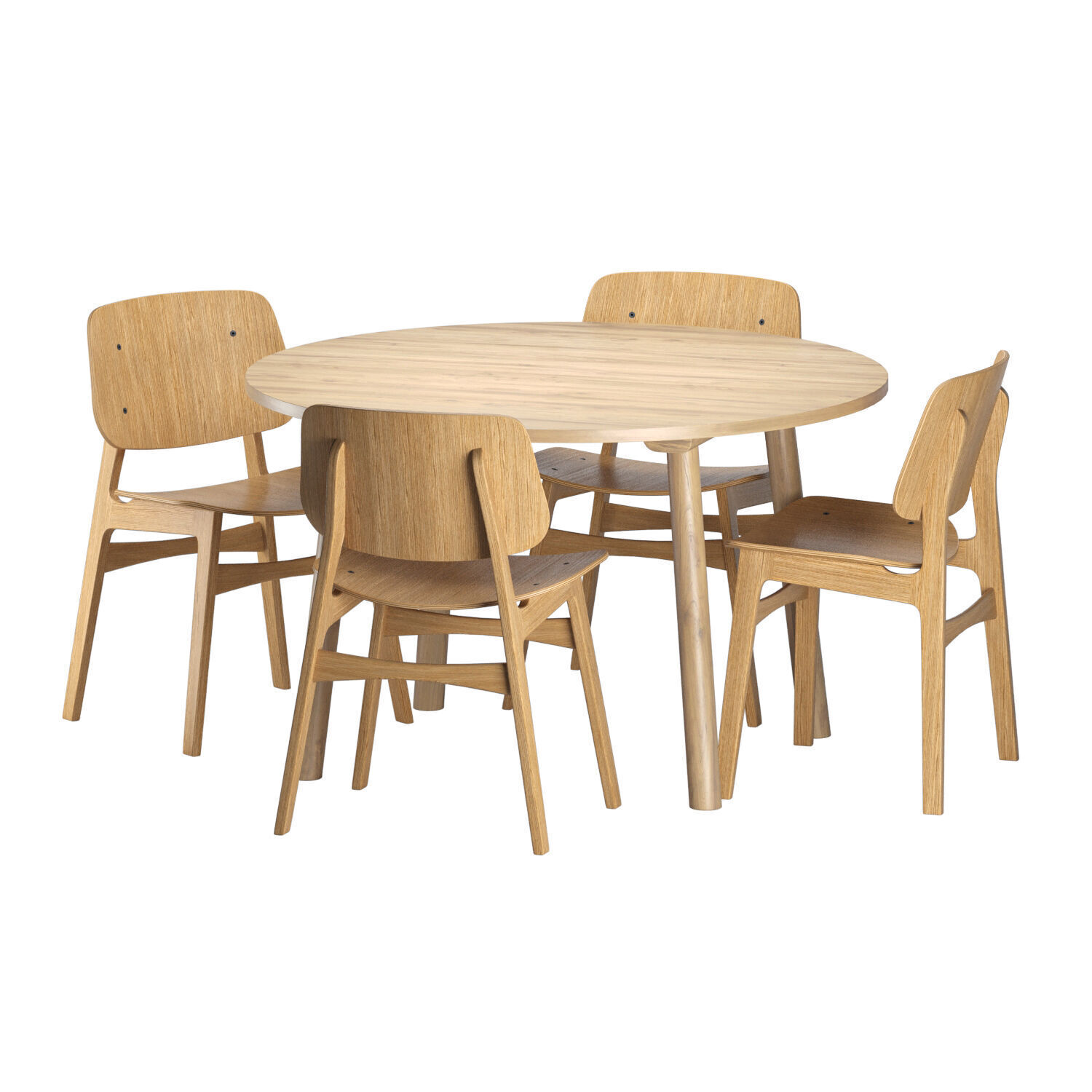 Soborg chair and dining table taro 3D model_4