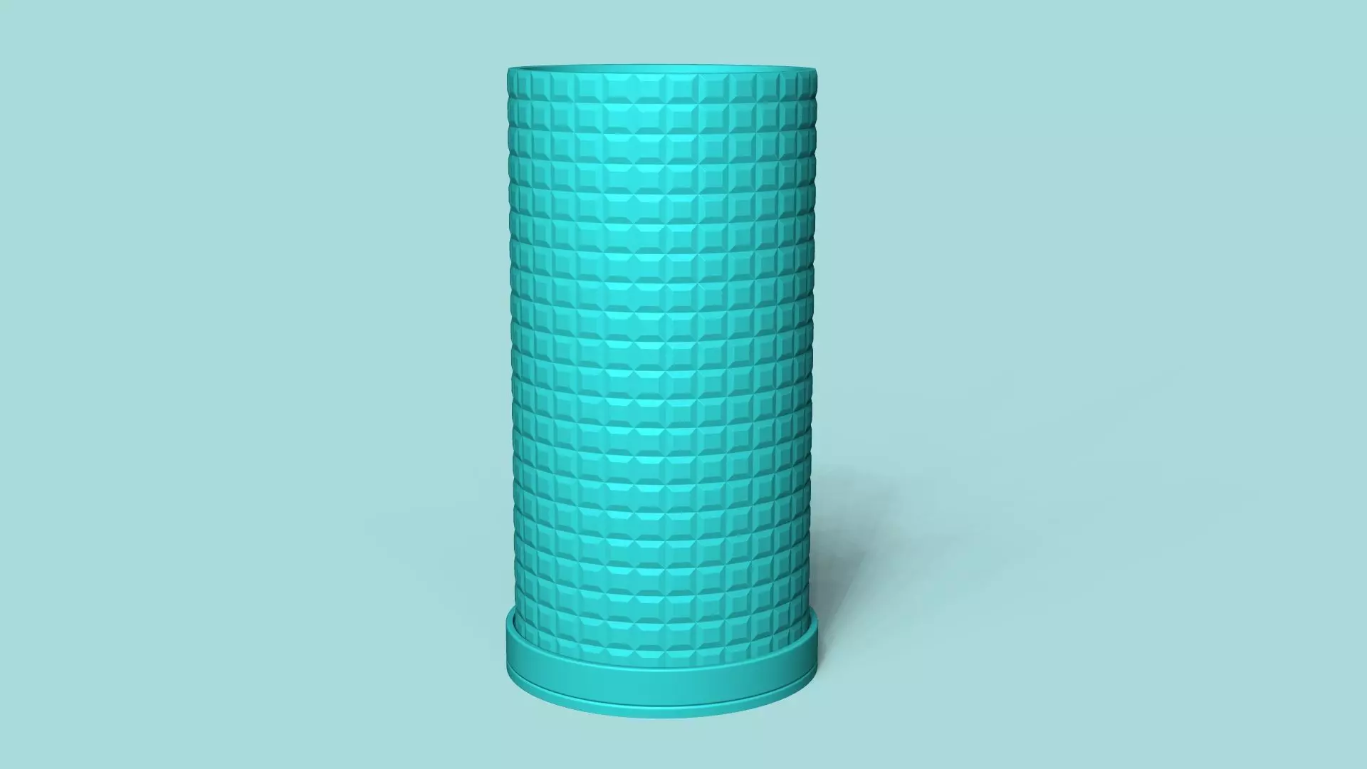 Vase 18 with Plate - Simple Plant Pot - Home Decor 3D print model