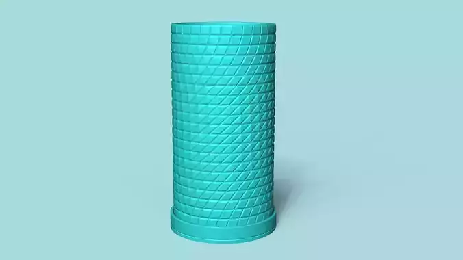 Vase 17 with Plate - Simple Plant Pot - Home Decor 3D print model