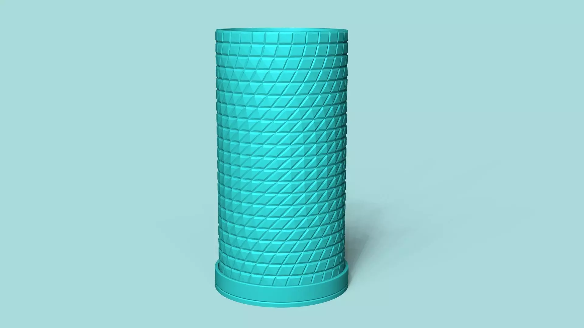 Vase 17 with Plate - Simple Plant Pot - Home Decor 3D print model