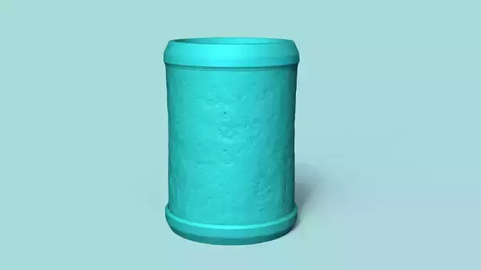 Vase 15 with Plate - Simple Plant Pot - Home Decor 3D print model