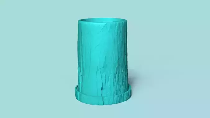 Vase 14 with Plate - Simple Plant Pot - Home Decor 3D print model