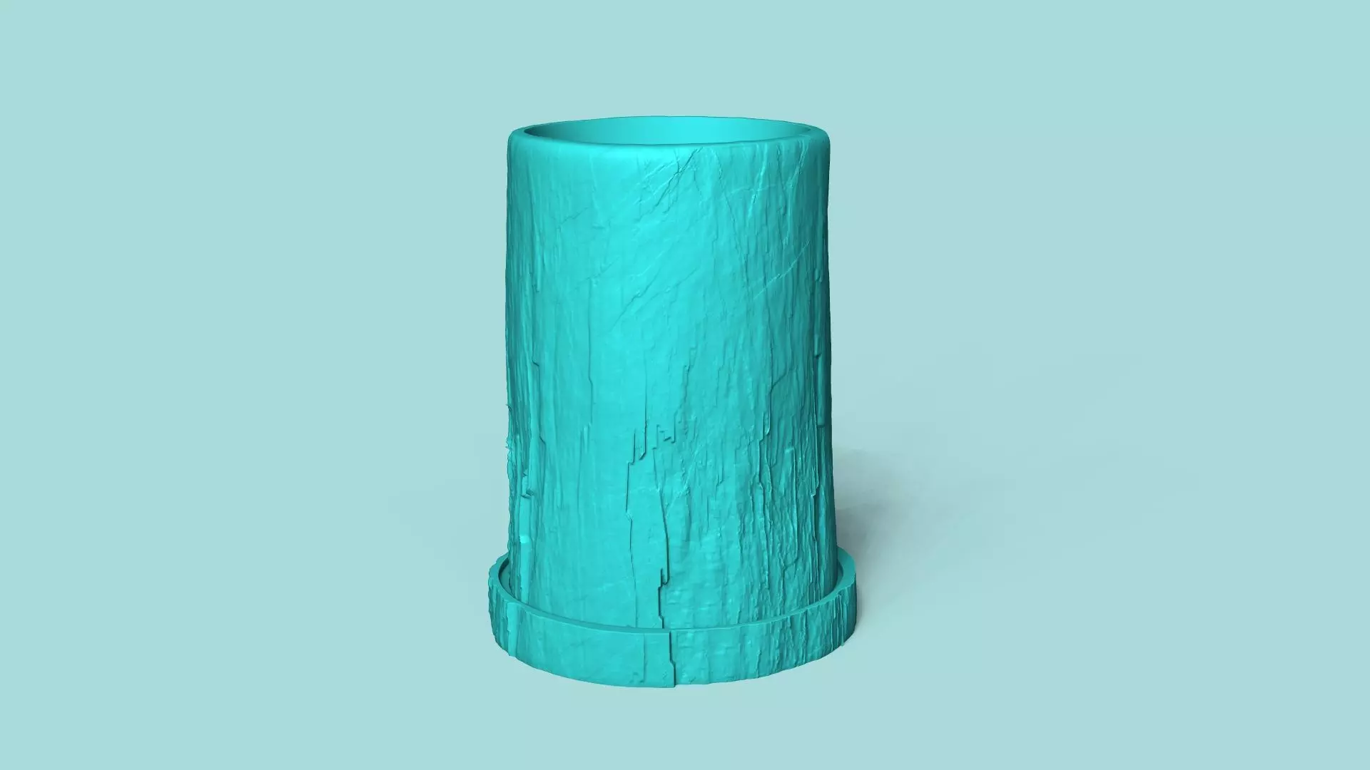 Vase 14 with Plate - Simple Plant Pot - Home Decor 3D print model