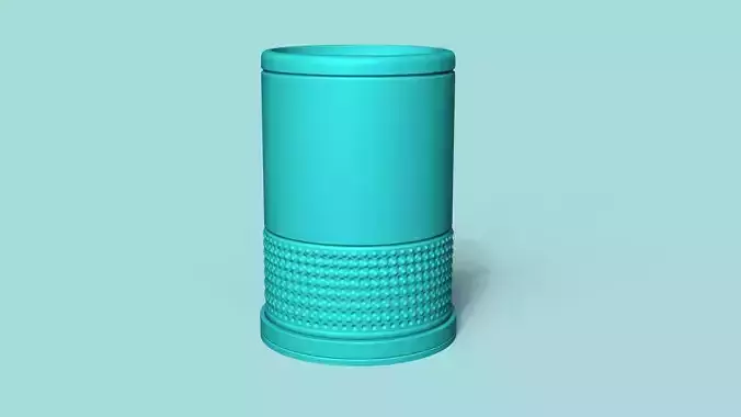 Vase 06 with Plate - Simple Plant Pot - Home Decor Free 3D print model