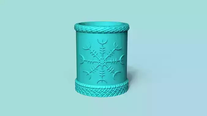 Vase 04 with Plate - Simple Plant Pot - Home Decor 3D print model