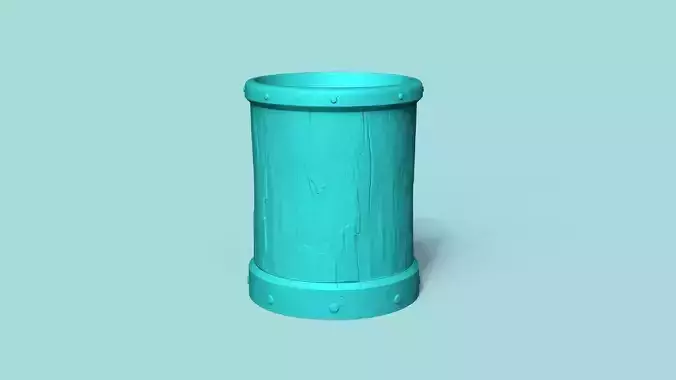 Vase 03 with Plate - Simple Plant Pot - Home Decor 3D print model