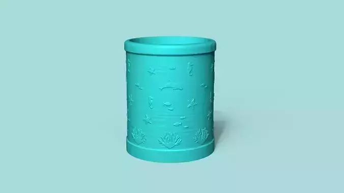 Vase 02 with Plate - Simple Plant Pot - Home Decor