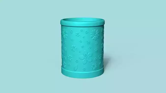 Vase 01 with Plate - Simple Plant Pot - Home Decor