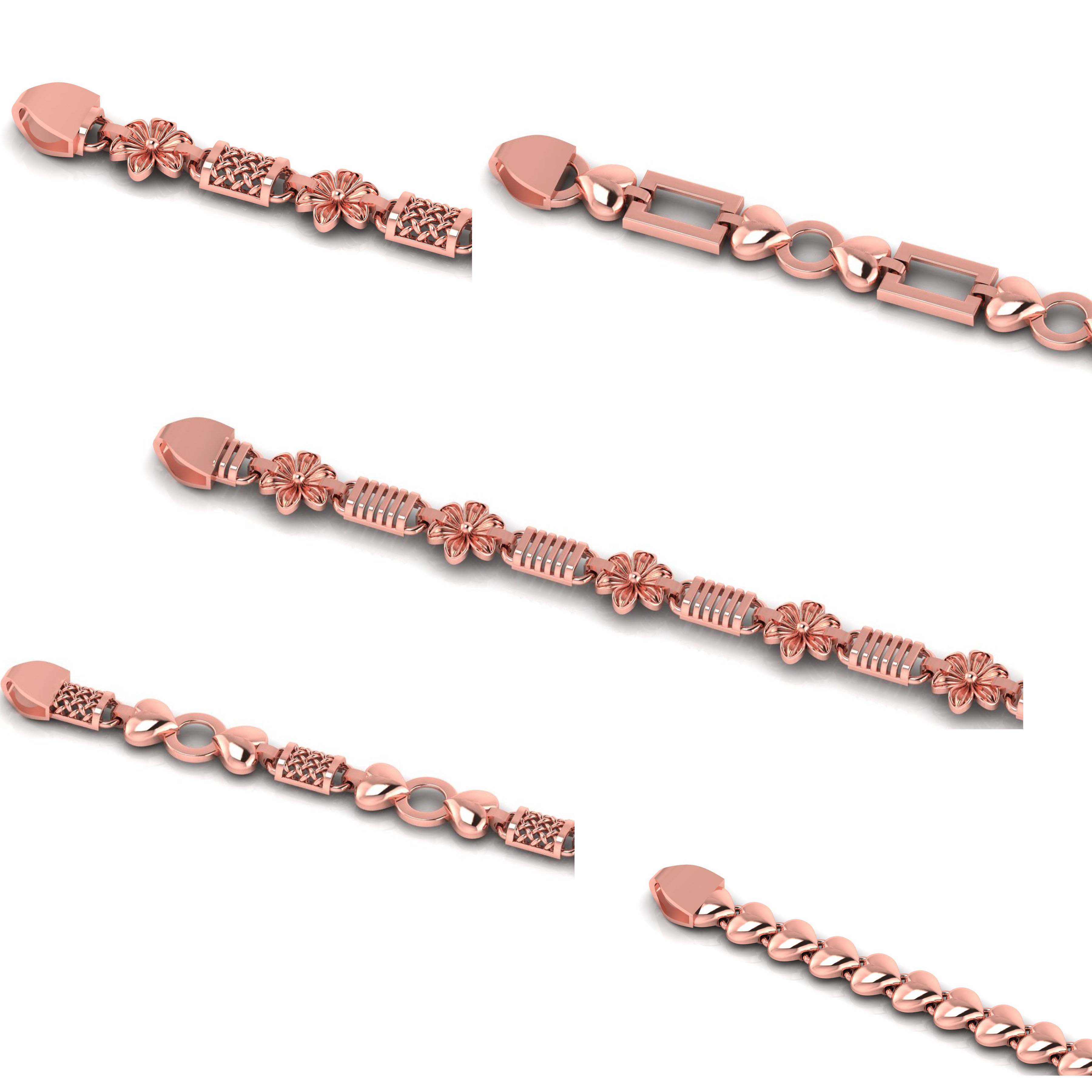 25 Set Best Sold light weight ladies bracelet or necklace 3D Model Collection_3