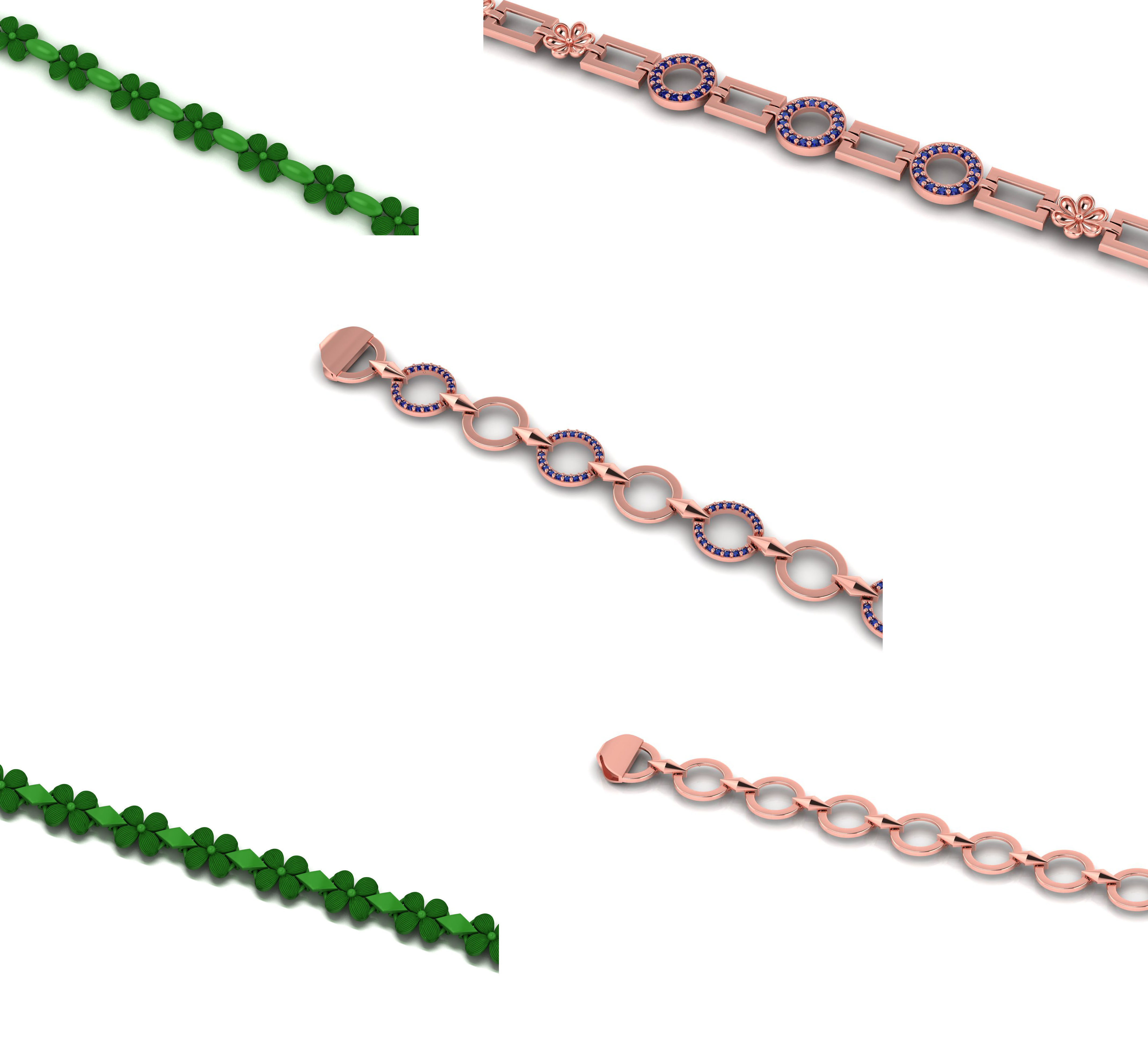 25 Set Best Sold light weight ladies bracelet or necklace 3D Model Collection_5