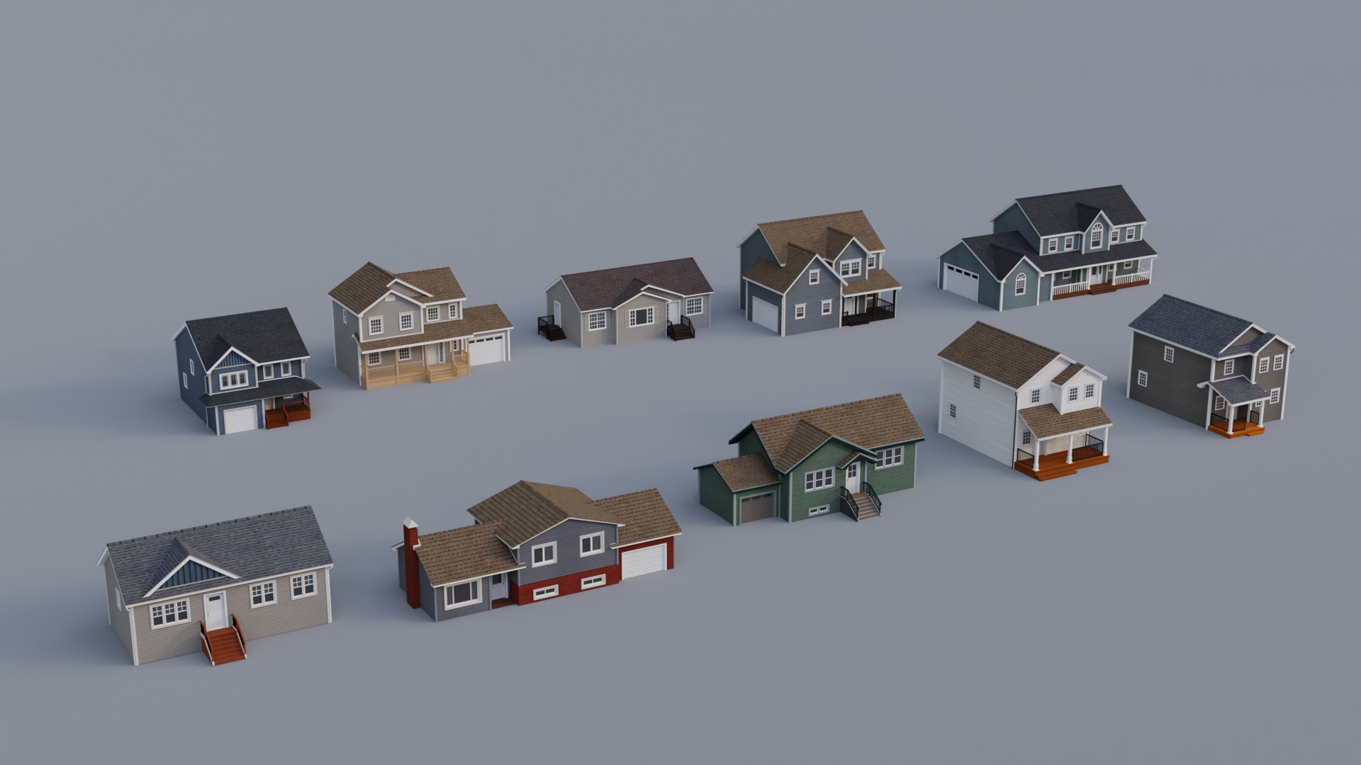Low Poly House Collection 2 _2