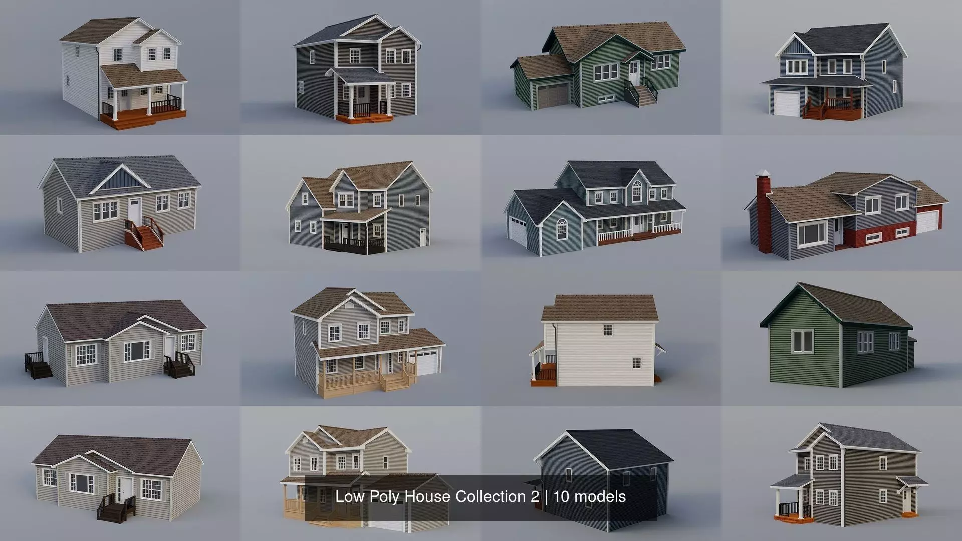 Low Poly House Collection 2 _1