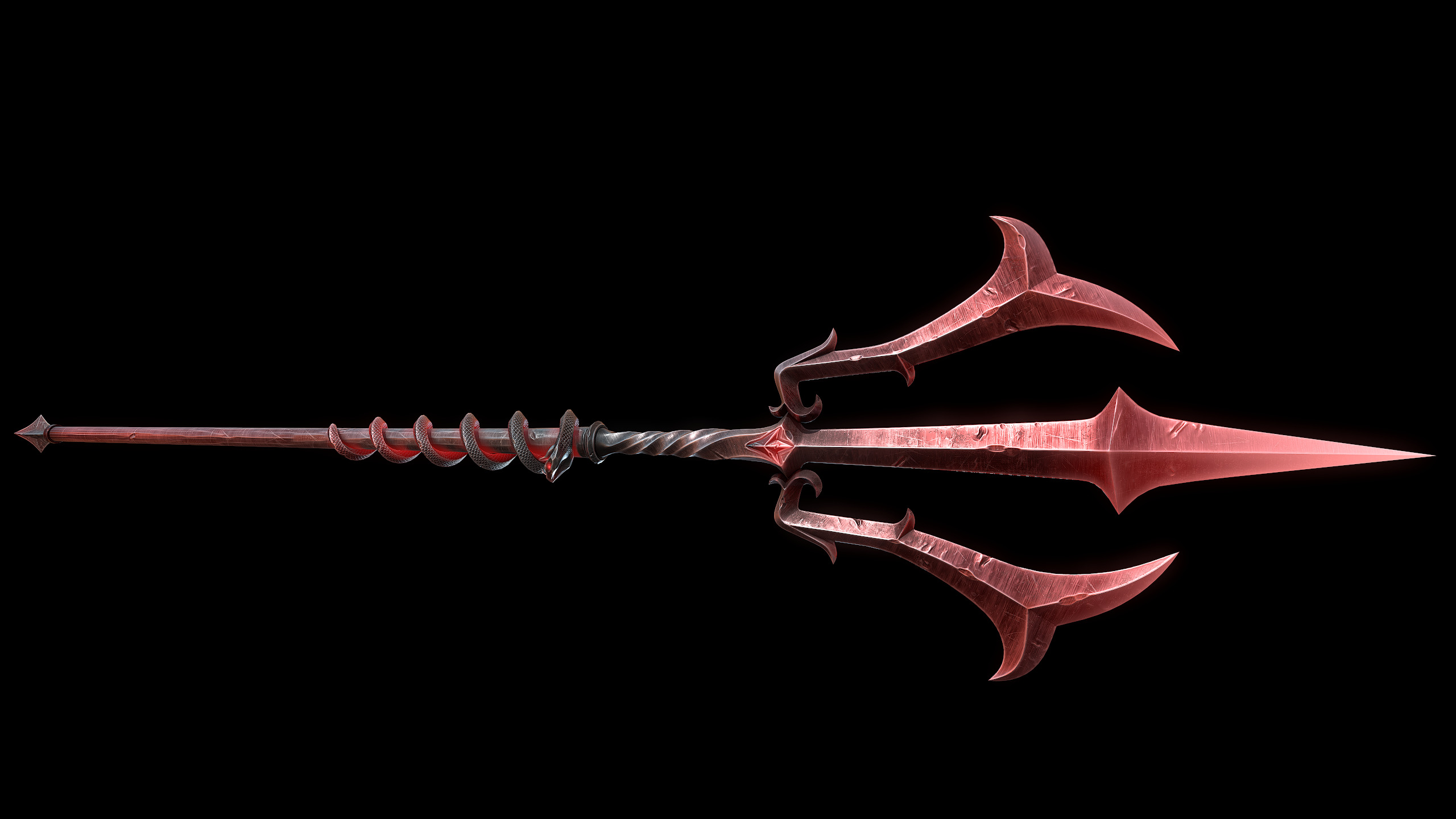 Devils Trident Low-poly 3D model_8