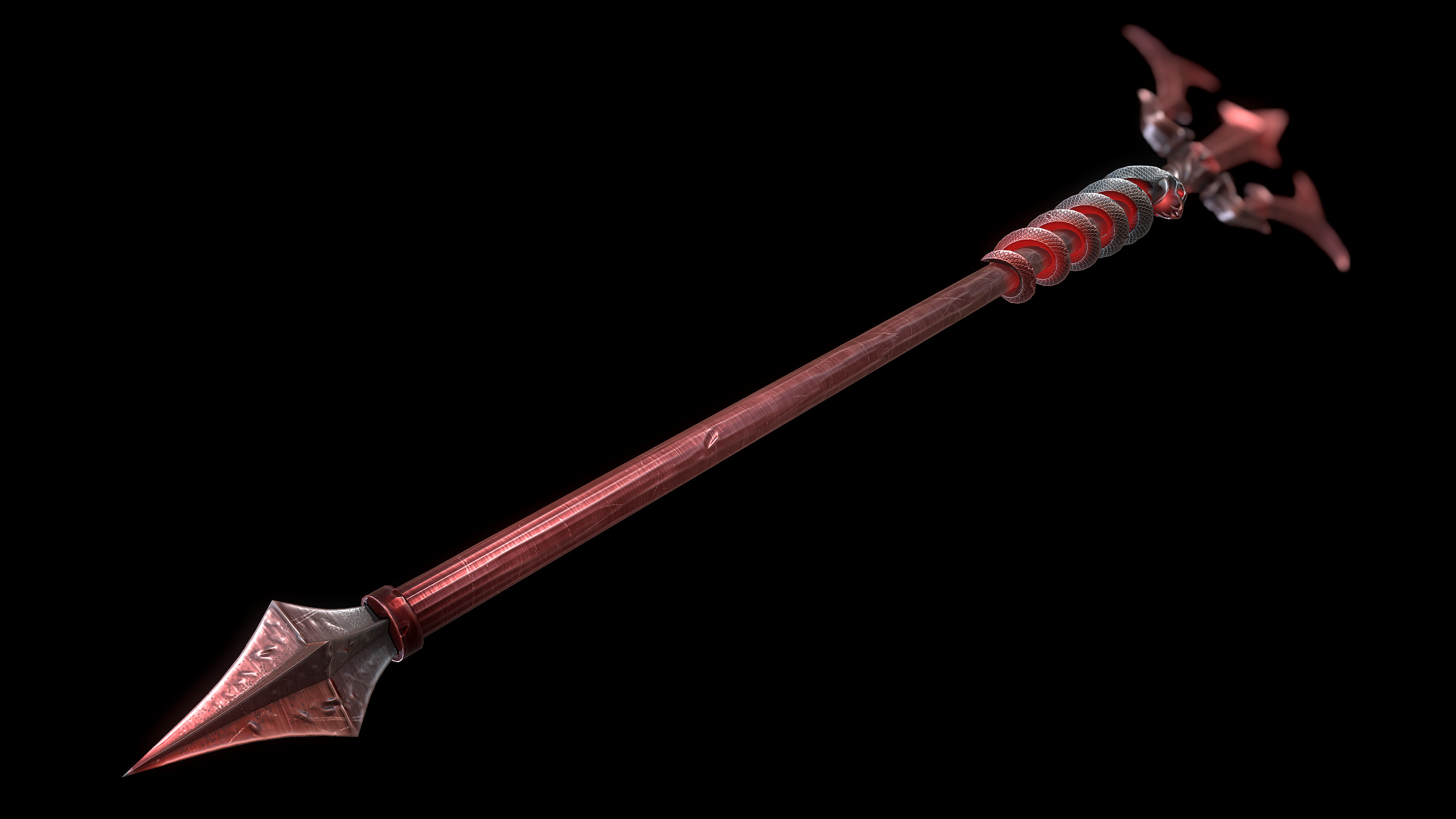 Devils Trident Low-poly 3D model_6