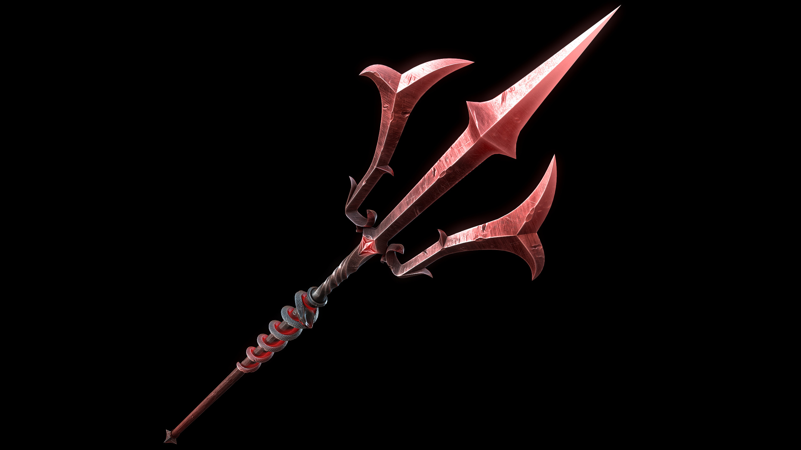 Devils Trident Low-poly 3D model_10