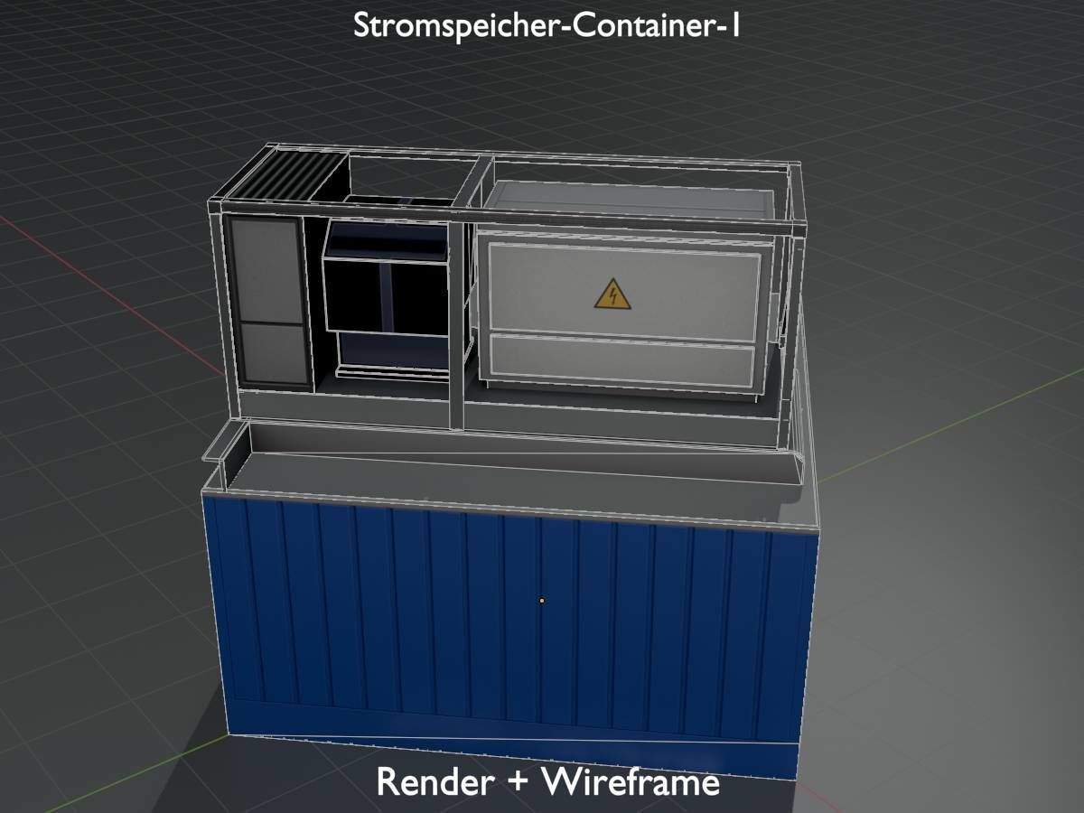 Power storage container 1 Low-poly 3D model_7