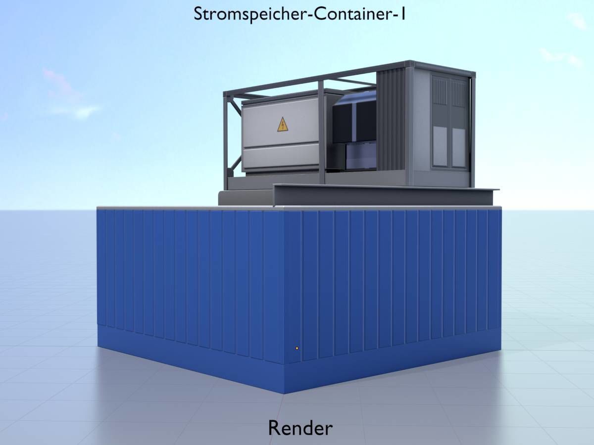 Power storage container 1 Low-poly 3D model_16