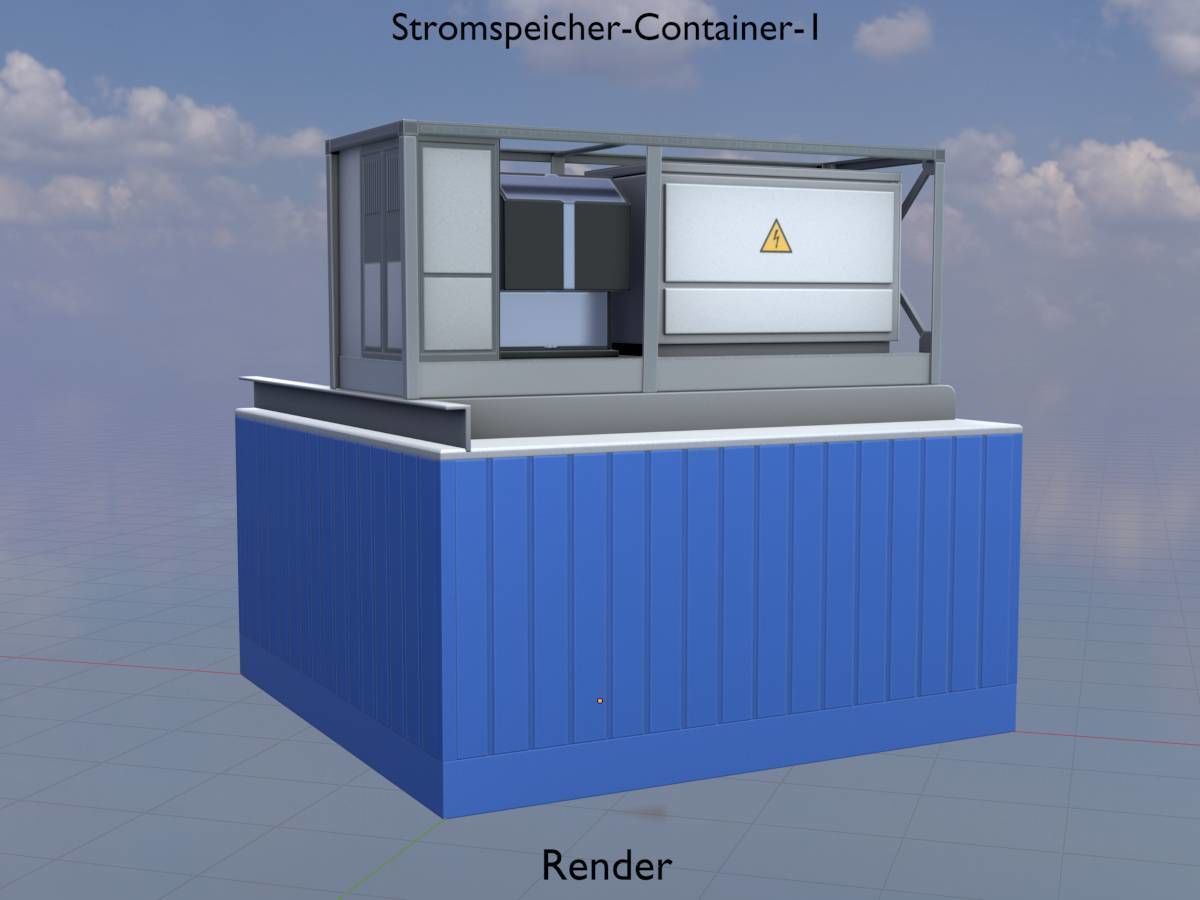 Power storage container 1 Low-poly 3D model_20