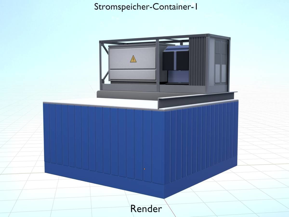 Power storage container 1 Low-poly 3D model_19