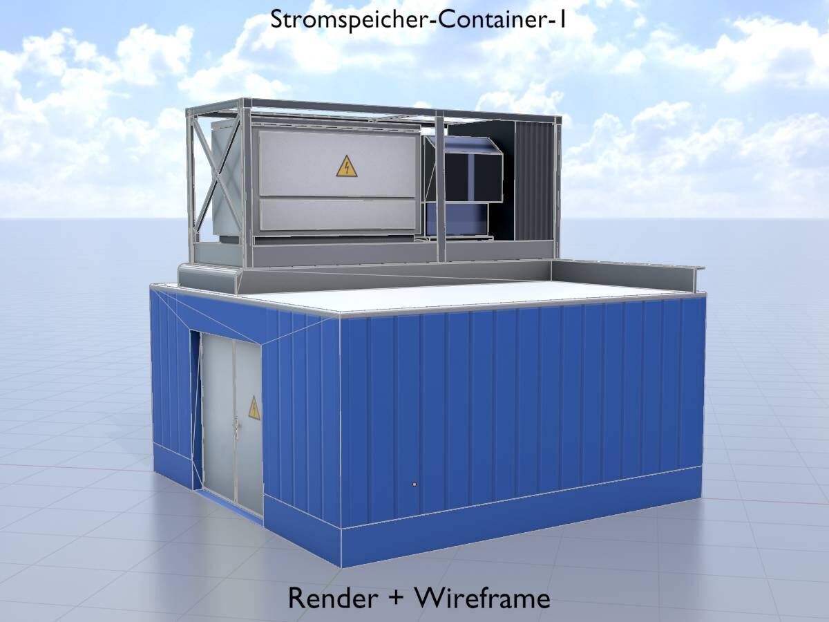 Power storage container 1 Low-poly 3D model_15