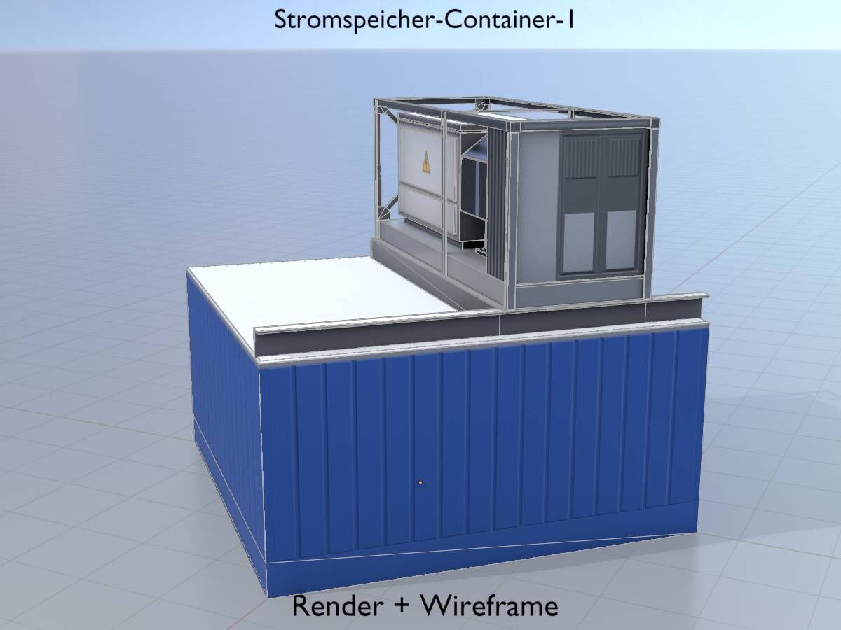 Power storage container 1 Low-poly 3D model_14
