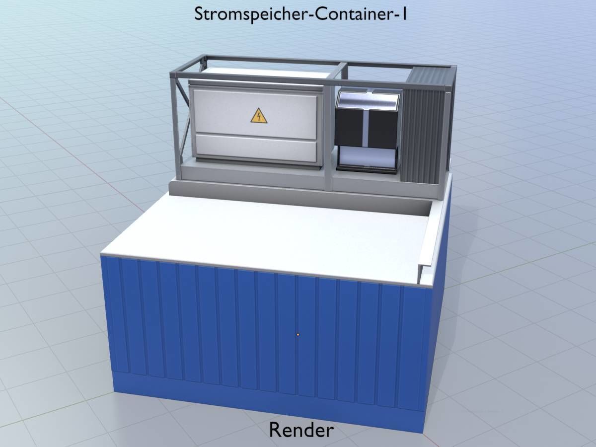 Power storage container 1 Low-poly 3D model_13