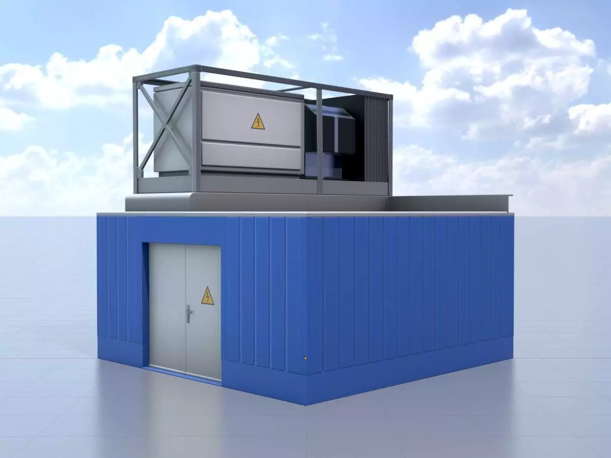 Power storage container 1 Low-poly 3D model_0