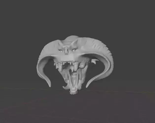 Balrog Head Ready Print Blender 3D print model