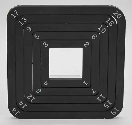 Inner Radius Gauges for 1-20mm - 2 color Free 3D print model