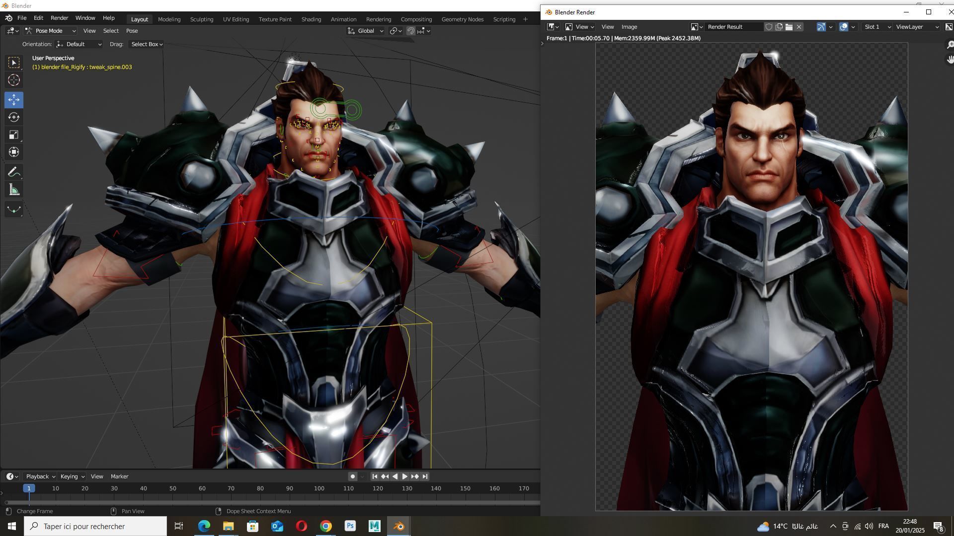 Darius-League of Legends Low-poly 3D model_12