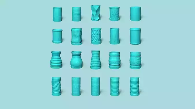 20 Vase with Plate Collection - Plant Pot - Home Decor 