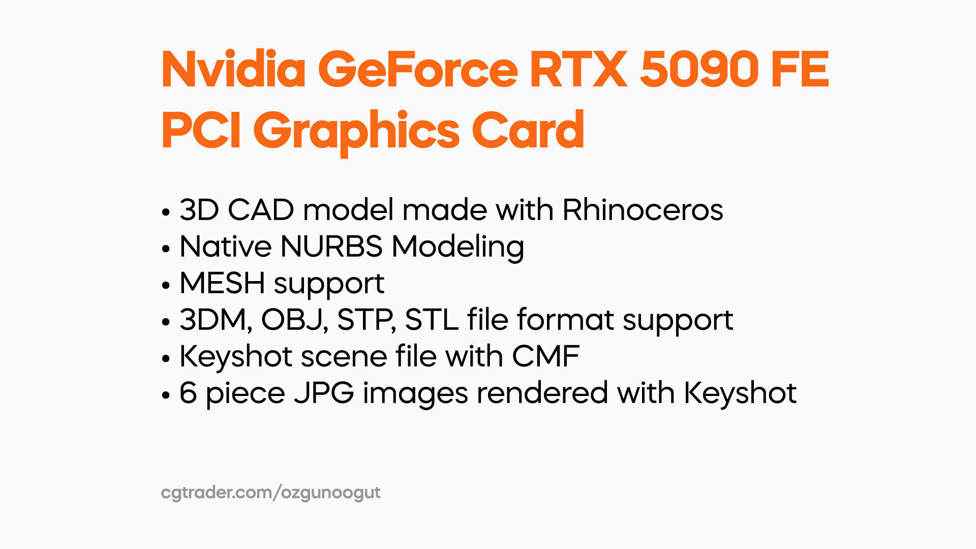 Nvidia GeForce RTX 5090 FE Founders Edition 3D model_1