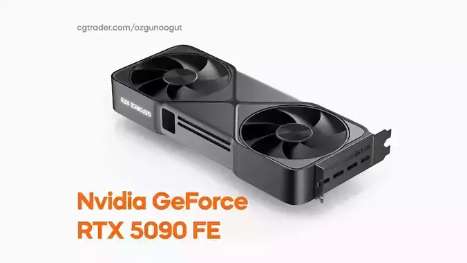 Nvidia GeForce RTX 5090 FE Founders Edition 3D model