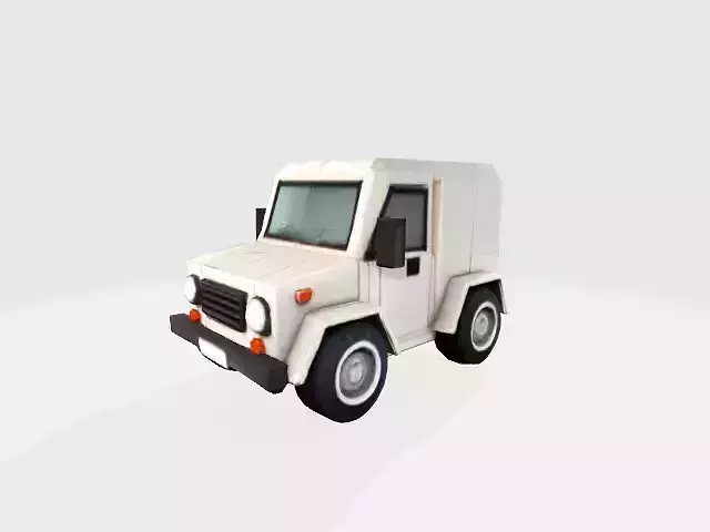lowpoly truck Low-poly 3D model