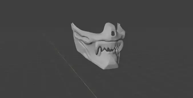 CYBER ONI MASK 3D model