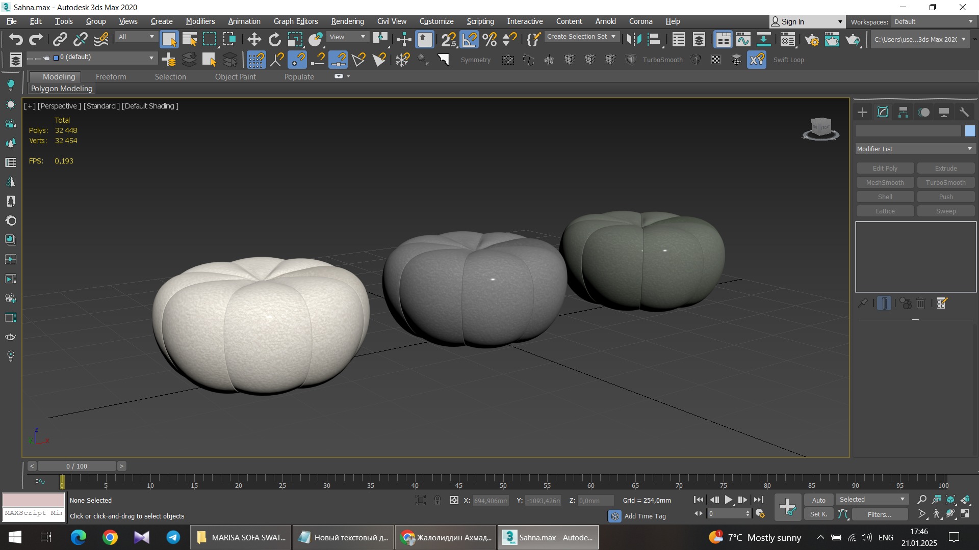 MARISA SOFA SWATCH Low-poly 3D model_10