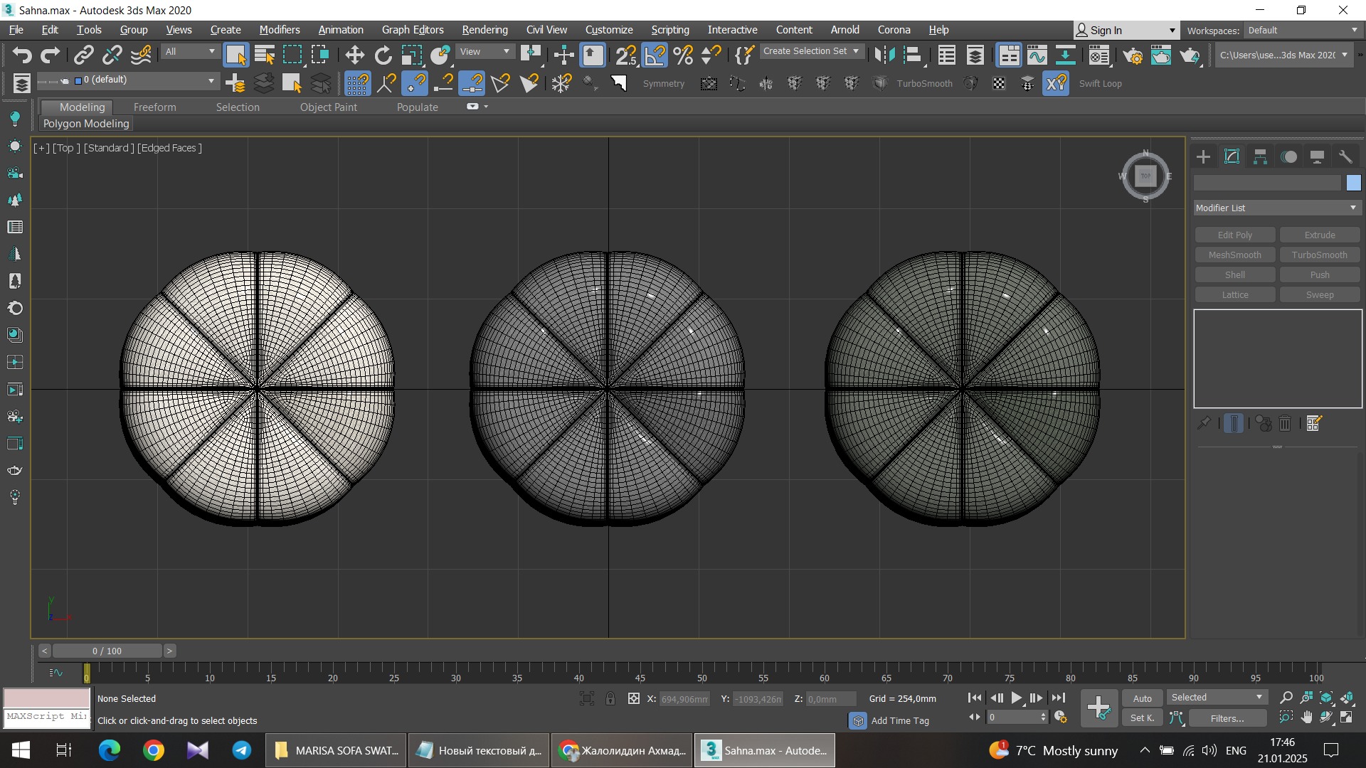 MARISA SOFA SWATCH Low-poly 3D model_8