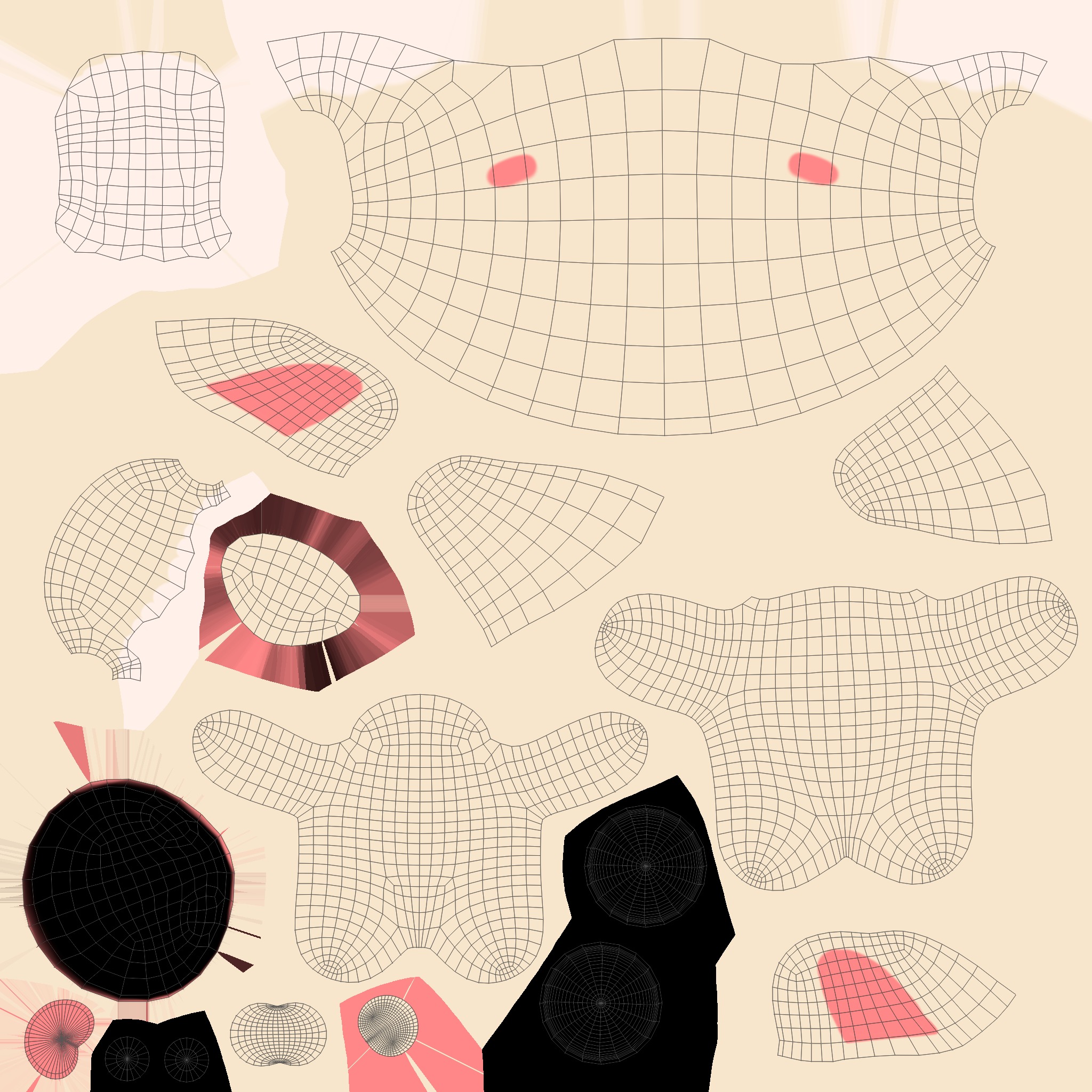 Chubby Sheep Animated for Games Low-poly 3D model_11