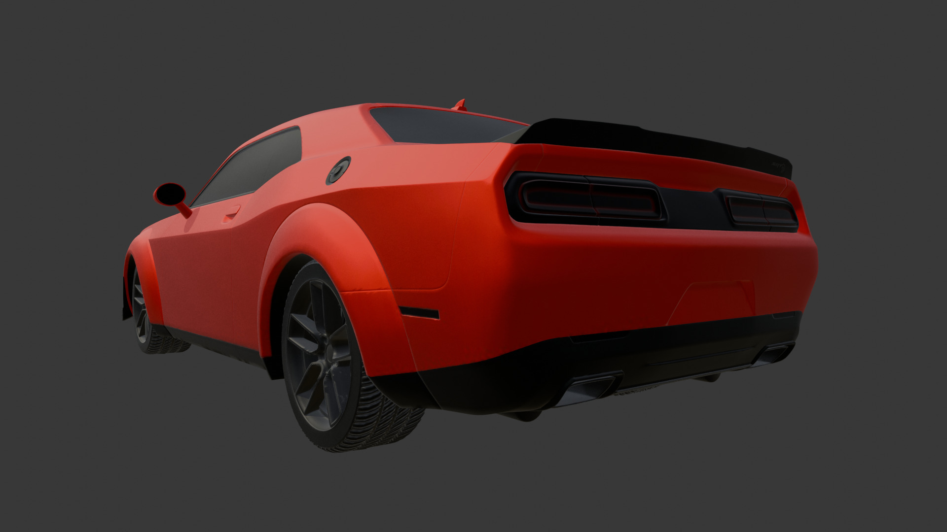 Dodge Challenger SRT Hellcat 2018 3D model_2
