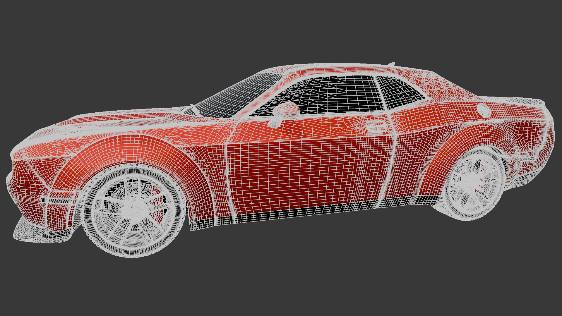 Dodge Challenger SRT Hellcat 2018 3D model_10