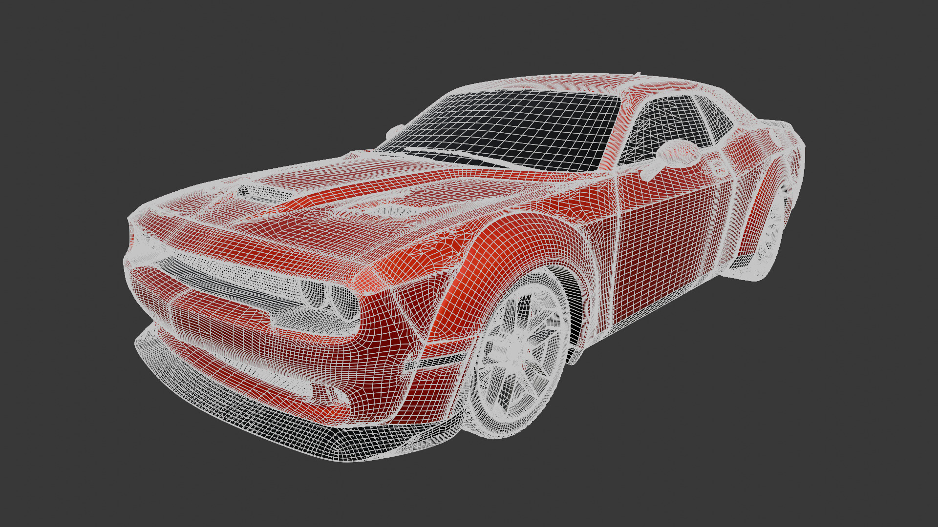 Dodge Challenger SRT Hellcat 2018 3D model_9